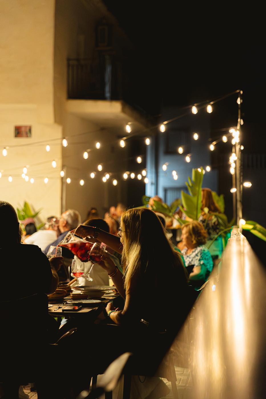 Terraza del bar Entreamigos